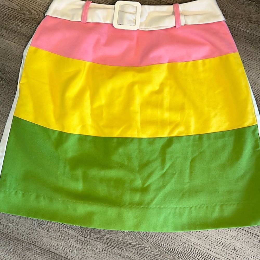 Vintage Handmade Barbie Color Blok Skirt